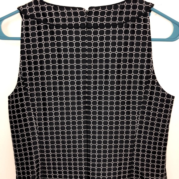 Ann Taylor Navy & White Print Sheath Dress Size 4 - Picture 6 of 7